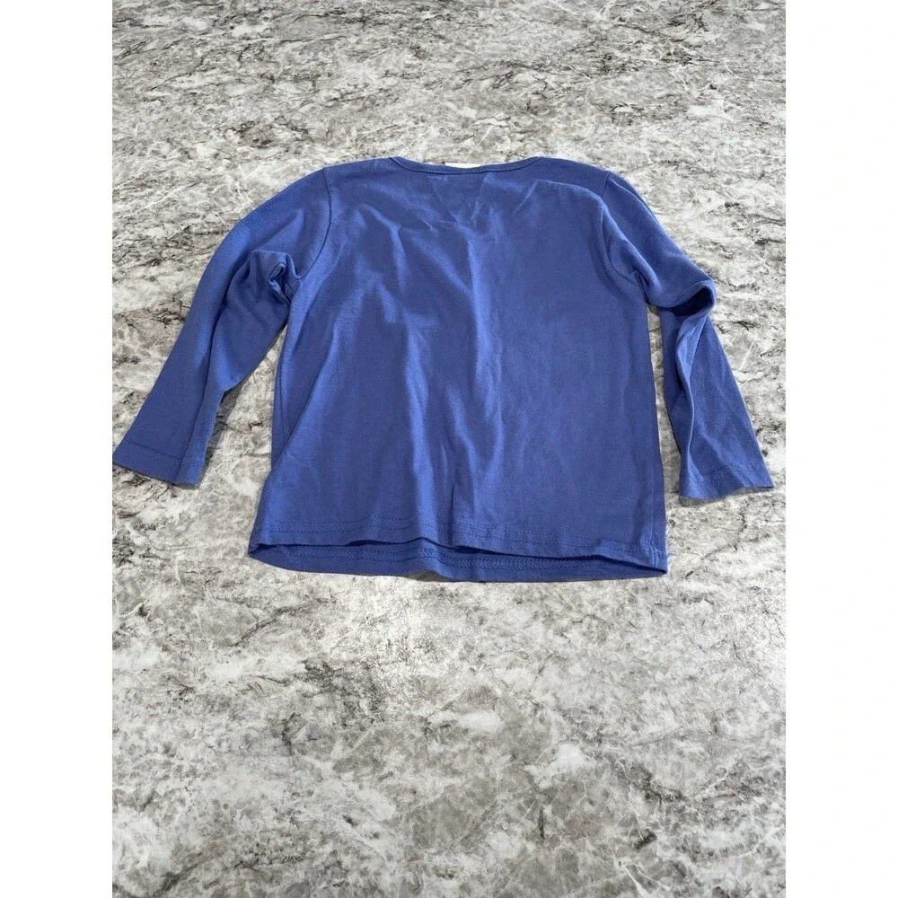 Vintage Disney Winnie the Pooh 4T Long Sleeve Shirt Made In USA Purple Hooray